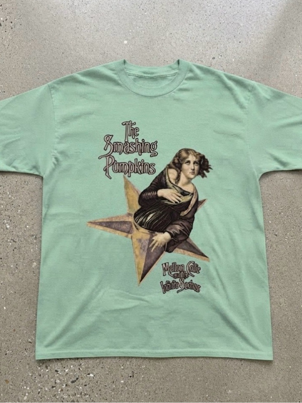 The Smashing Pumpkins Graphic Tee Mint Green Gildan T-shirt